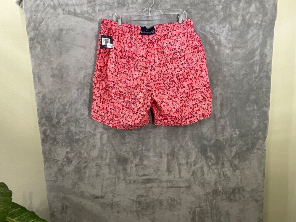 NWT Taylor Byrd swim trunks Mens size XL multicolor coral Mesh lining 7” inseam